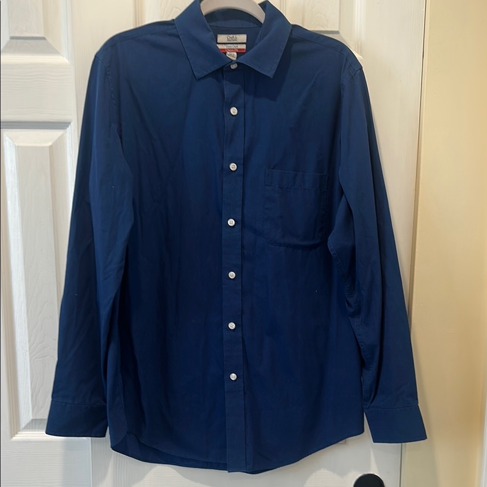 Croft & Barrow Blue Casual Button Down Shirt Classic Collar